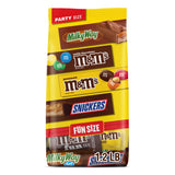 M&M'S, SNICKERS & MILKY WAY Fun Size Chocolate Candy Variety Pack, Assorted Chocolate Candy Variety Pack for Halloween, Party Size, 19.2 Oz Bulk Bag