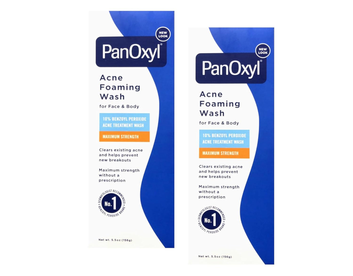 PanOxyl_Acne_Foaming_Wash_10%_Benzoyl_Peroxide_5.5_oz_(156_g)_-_Pack_of_2
