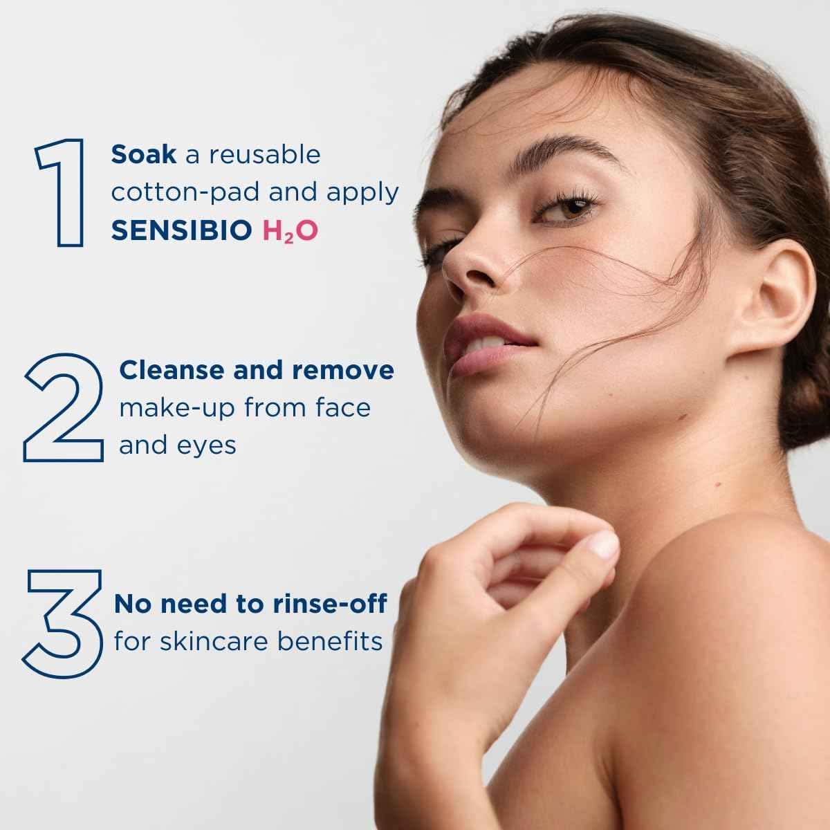 Bioderma - Sensibio - H2O Micellar Water - Makeup Remover Cleanser - Face Cleanser for Sensitive Skin