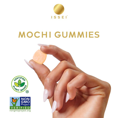 ISSEI_Sour_Cherry_Mochi_Gummies_|_Dye-Free_Candy_|_Gluten-Free_|_Real_Sugar,_No_Artificial_Flavors_or_Colors_|_Award-Winning_Japanese_Candy_|_4_Oz_1-Pack