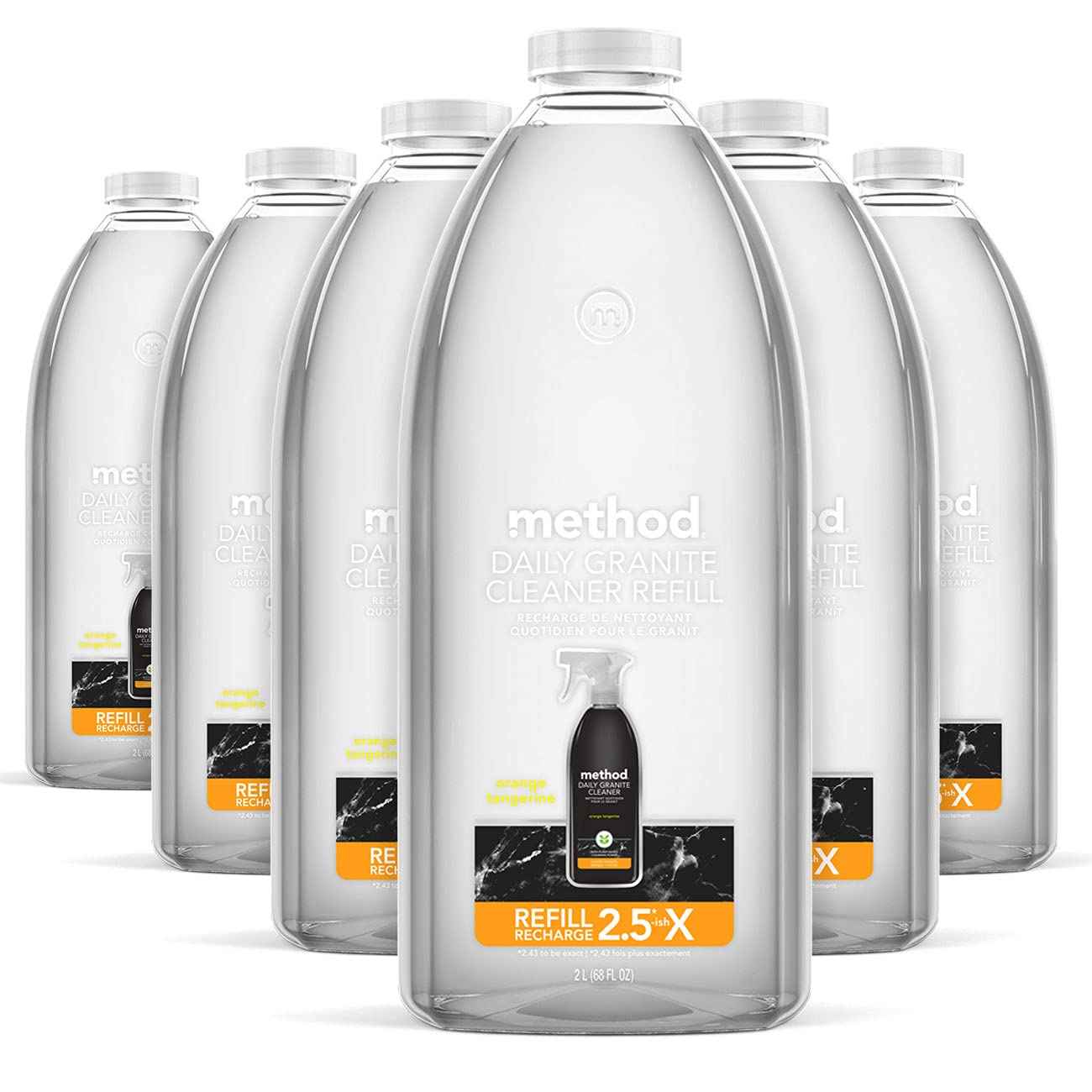 Method Daily Granite Cleaner Spray, Cleaning Agent for Granite, Marble, and Other Sealed Stone, 28 oz Spray Bottles (Pack of 4)