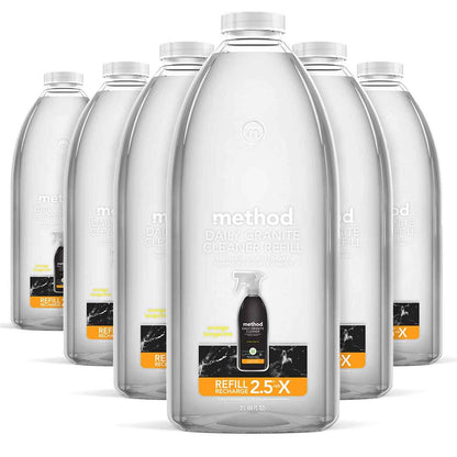Method Daily Granite Cleaner Spray, Cleaning Agent for Granite, Marble, and Other Sealed Stone, 28 oz Spray Bottles (Pack of 4)