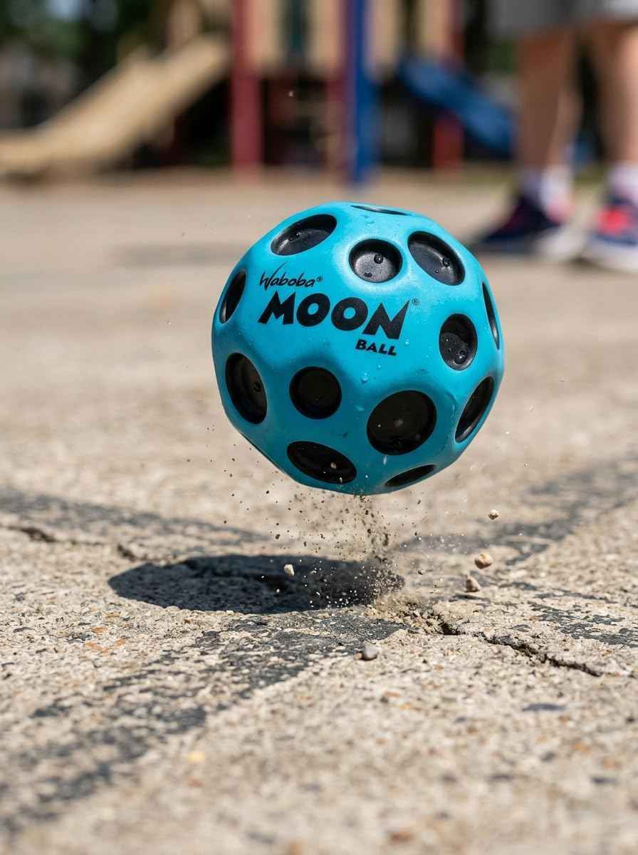 Waboba The Original Moon Ball - Hyper Bouncy Ball – Makes Pop Sound When Bounced - All Ages Extreme Bounce & Fun - Perfect for Active Play & Indoor or Outdoor Games
