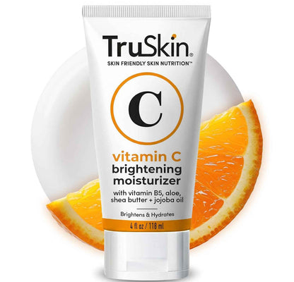 TruSkin Vitamin C Face Cream - Brightening & Hydrating Daily Moisturizer with Vitamin E, B5, Jojoba Oil & Green Tea - Smooth, Radiant-Looking Skin