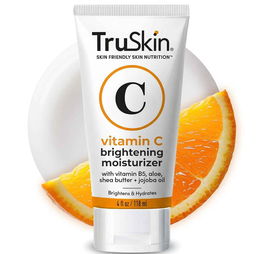 TruSkin Vitamin C Face Cream - Brightening & Hydrating Daily Moisturizer with Vitamin E, B5, Jojoba Oil & Green Tea - Smooth, Radiant-Looking Skin