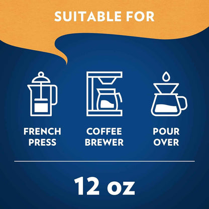 Lavazza Ground Coffee, Light Roast, Smooth and Aromatic Taste, Intensity 2/5, 100% Arabica, Ideal for Drip Brewers