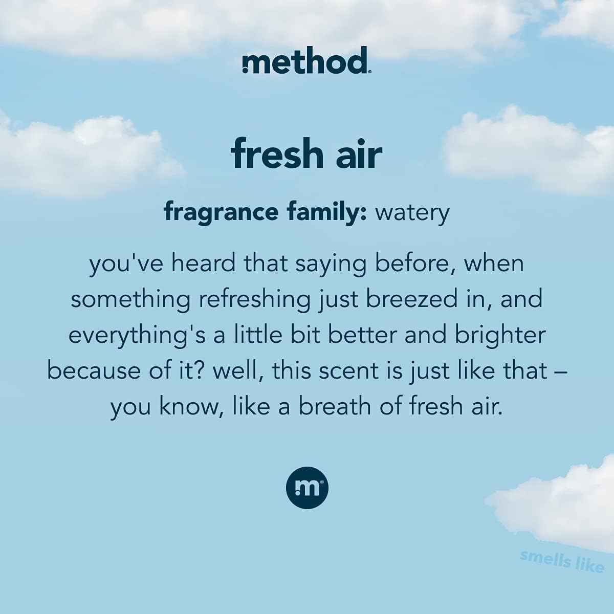 Method Liquid Laundry Detergent, Fresh Air, 66 Loads Per Bottle, Stain Remover, 53.5 Fl Oz
