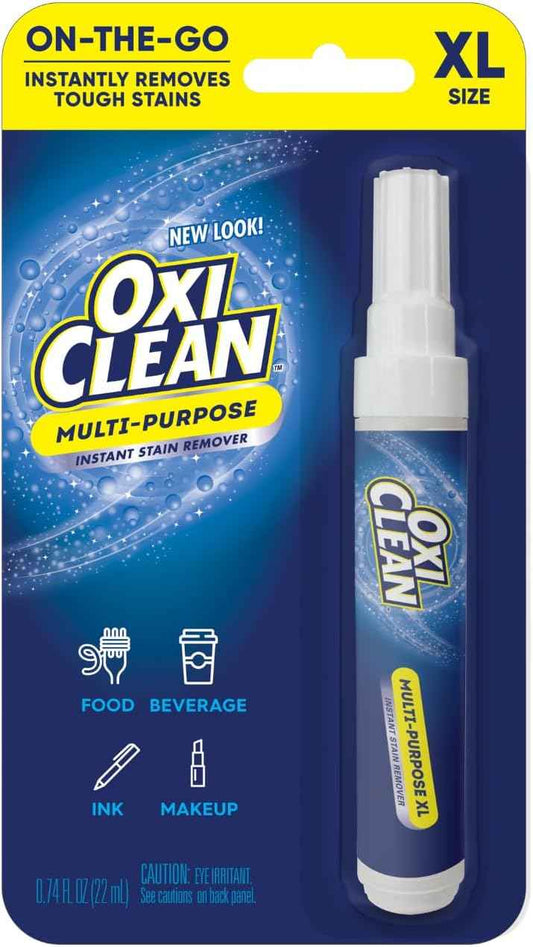 OxiClean On The Go Stain Remover Pen, 0.74 Fl Oz – Instant Travel Stain Cleaner for Clothes, Food, Wine, Coffee, Makeup, Portable & Easy Use
