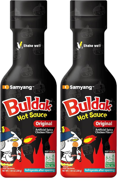 Samyang Buldak Korean Spicy Hot Chicken Flavor Sauce 7oz (Pack of 2)