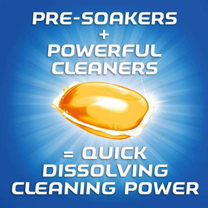 Finish Gelpacs Dishwasher Detergent Pods, Quick Dissolving Cleaning Power, Fights Grease & Dried-On Food, Easy-to-Use Pre-Measured Dishwasher Soap, Orange Scent