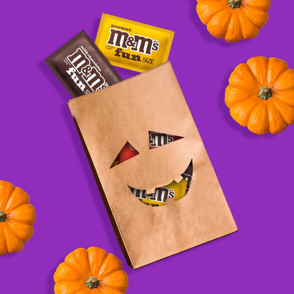 M&M'S_Fun_Size_Assorted_Chocolate_Candy_Variety_Pack,_Milk_Chocolate,_Peanut_&_Peanut_Butter,_Party_Size_Bulk_Candy_Bags_for_Halloween,_Party_Favors,_Offices,_and_More,_19.41_Oz