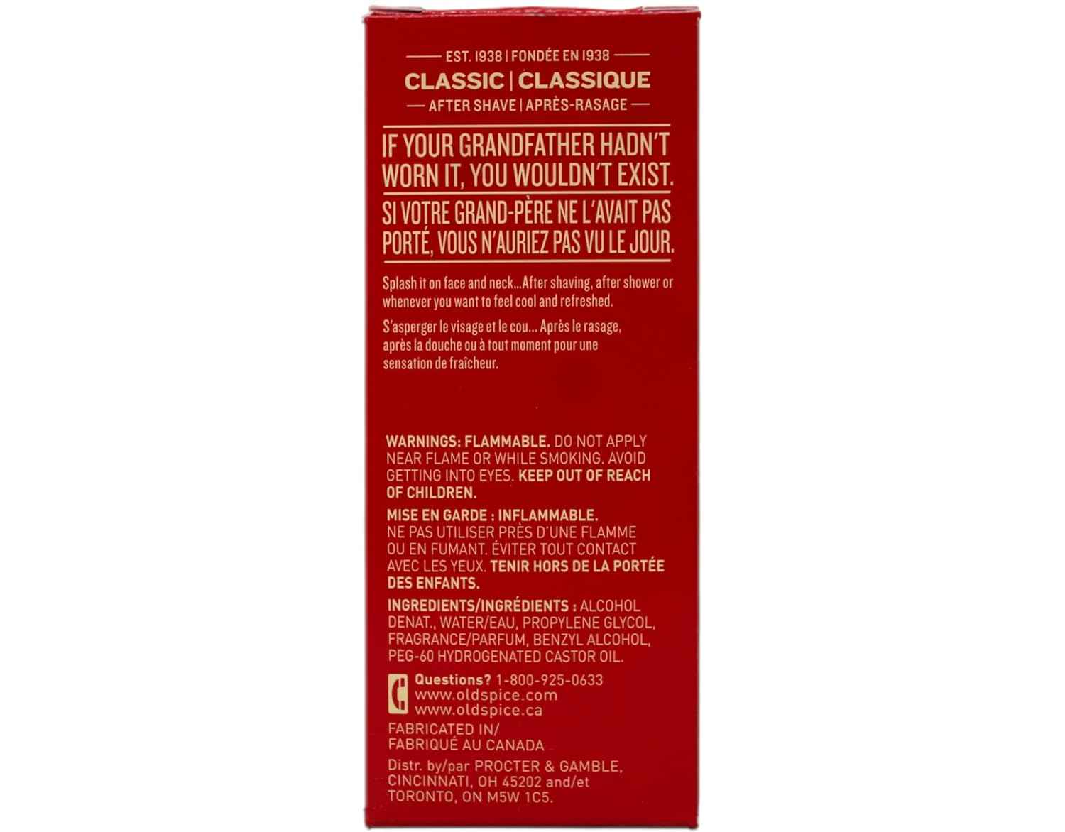 Old Spice Classic After Shave 4.25 Ounce (125ml) (2 Pack)