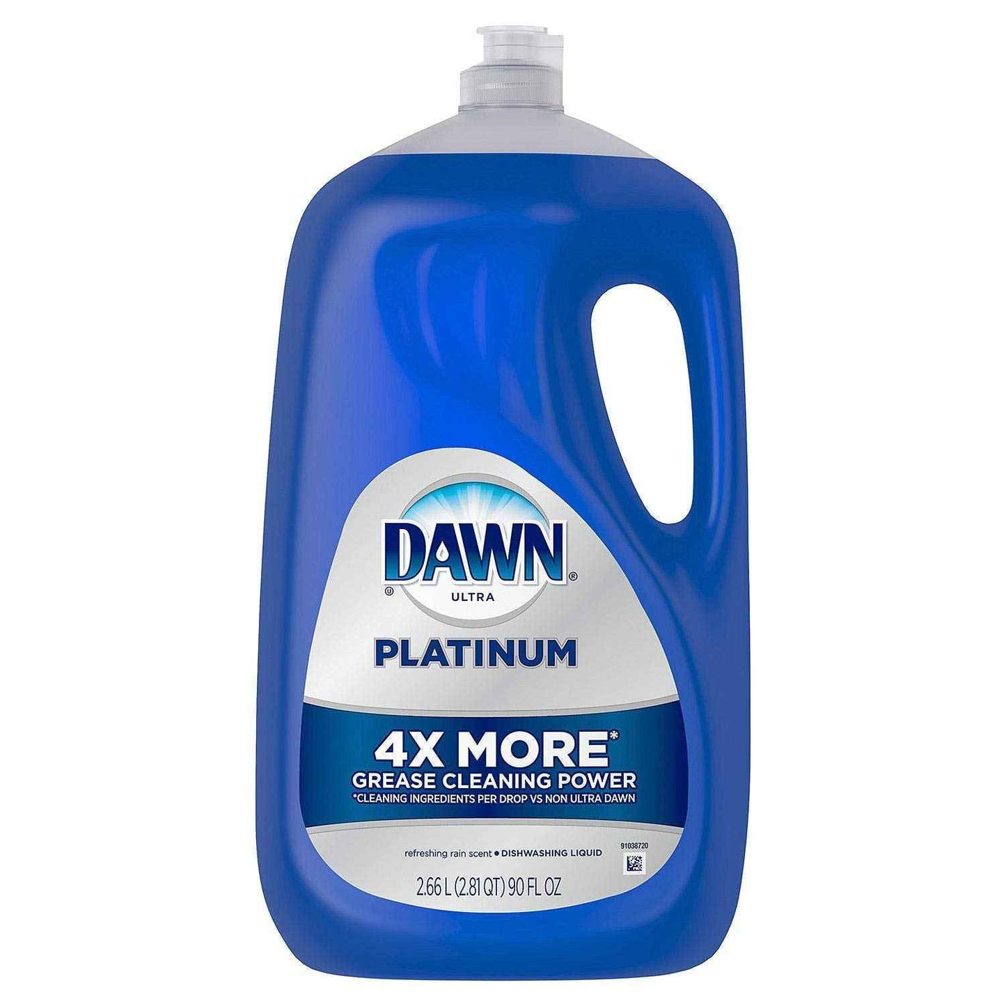 Dawn Platinum Refill Jug Dish Soap, Liquid Dishwashing Detergent Powerful Dawn Dish Soap for Tough Grease Removal Dishwashing Liquid Value Pack