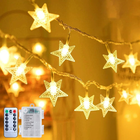 Brightown_Star_String_Lights_Battery_Operated_-_17_ft_50_LED_Star_Fairy_String_Lights_with_Remote_and_Timer,_8_Modes_Waterproof_for_Bedroom_Tent_Loft_Bed_Patio_Party_Wedding_Decor,_Warm_White/White/Multicolor