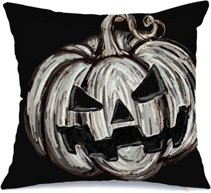 🎁 AACORS Halloween Pillow Cover 12x20 Inches - Pumpkin Farmhouse Decor, Spooky Holiday Throw Pillow Case for Sofa Couch, Home Party Decorations (Black) AA748-12 (100% off)