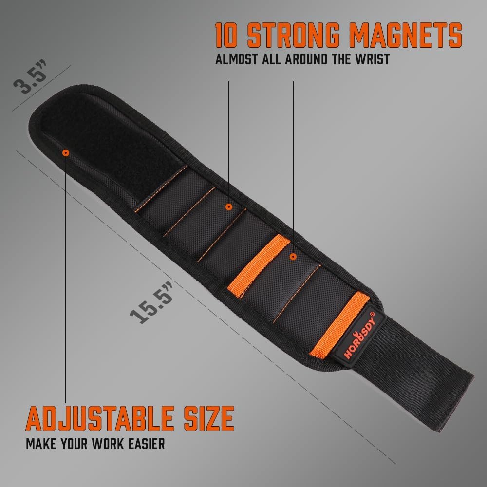 HORUSDY_Magnetic_Wristband_&_Universal_Socket_Grip_(7–19mm),_Stocking_Stuffers_Gifts_for_Dad_with_Strong_Magnets_for_Holding_Screws,_Nails,_Drilling_Bits,_DIY,_Christmas_Tool_Gift_for_Men