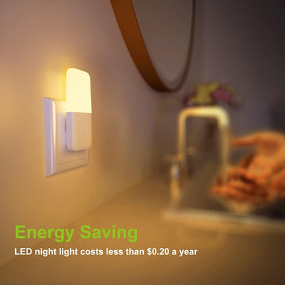 MAZ-TEK_Plug_in_Night_Light,_Warm_White_LED_Nightlights_with_Smart_Dusk_to_Dawn_Sensor_for_Kids,_Nursery,_Ideal_for_Bedroom,_Bathroom,Hallway,_Stairs,_Kitchen,_6_Pack