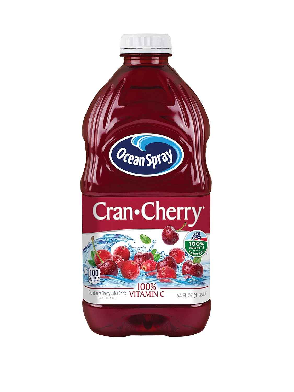 Ocean Spray¨ Cran-Cherry¨ Cranberry Cherry Juice Drink, 64 Fl Oz Bottle, Flavor Variety Host Gift for Holidays and Dinner Parties
