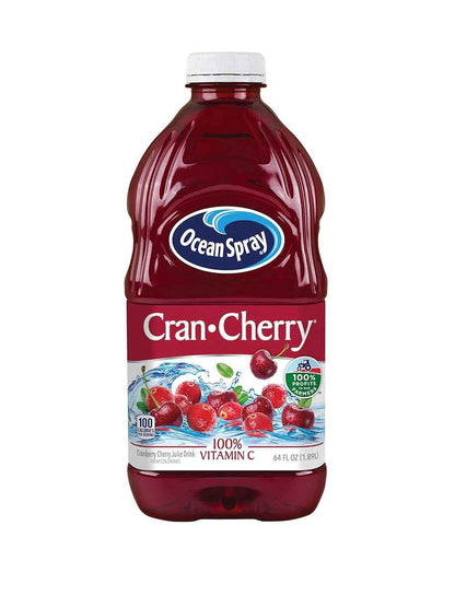 Ocean Spray¨ Cran-Cherry¨ Cranberry Cherry Juice Drink, 64 Fl Oz Bottle, Flavor Variety Host Gift for Holidays and Dinner Parties