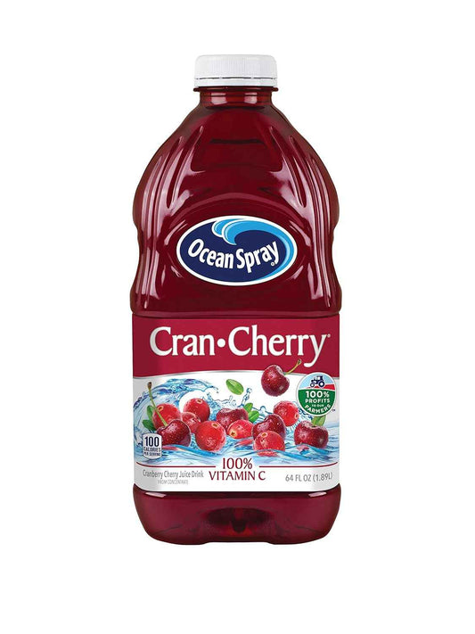 Ocean Spray¨ Cran-Cherry¨ Cranberry Cherry Juice Drink, 64 Fl Oz Bottle, Flavor Variety Host Gift for Holidays and Dinner Parties