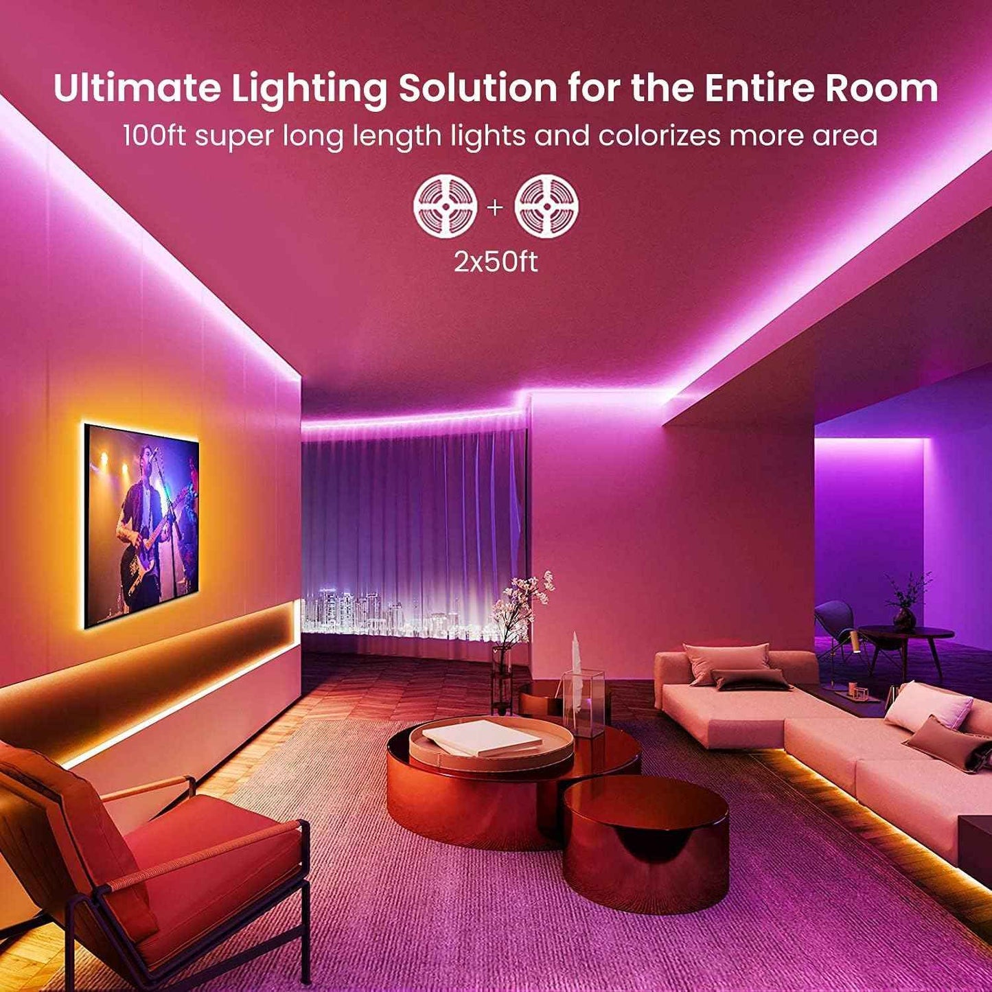 GUPUP LED Strip Lights – Birthday Gift for Teens and Young Adults, App Controlled