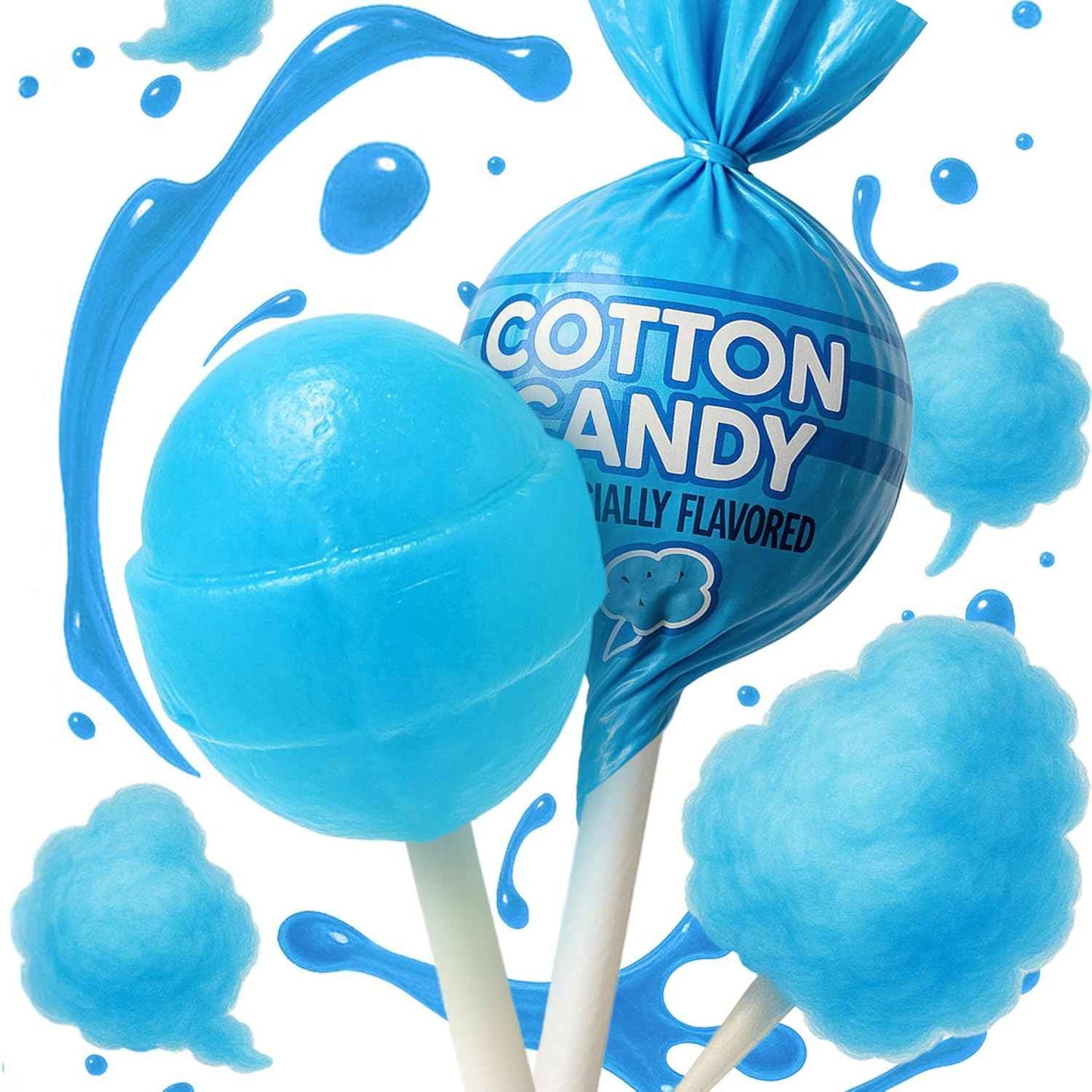 Zestix Mini Lollipop Bulk Pack – Cotton Candy Suckers for Parade Routes, Block Parties & Outdoor Festival Booths