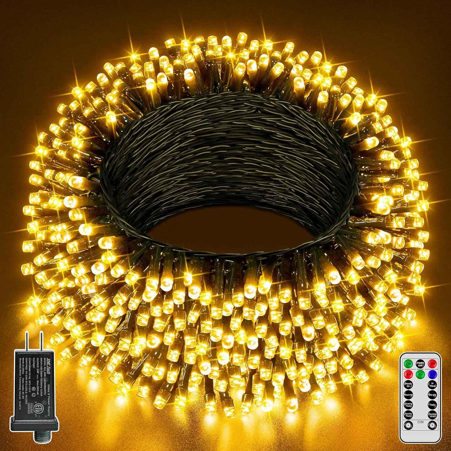 Auseinly Fairy Lights 66ft with 8 Modes and Dimmer – Birthday Gift for Her, Romantic Valentines Home Decor, Warm White Twinkle Lights