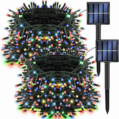 Dazzle Bright Multi-Color Solar Fairy Lights – Romantic Valentine's Day Gift for Her, Waterproof Outdoor String Lights