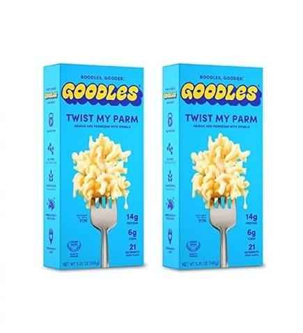 Goodles Twist My Parm Asiago and Parmesan Spirals – Clean Label Certified Mac and Cheese for Ingredient-Conscious Families