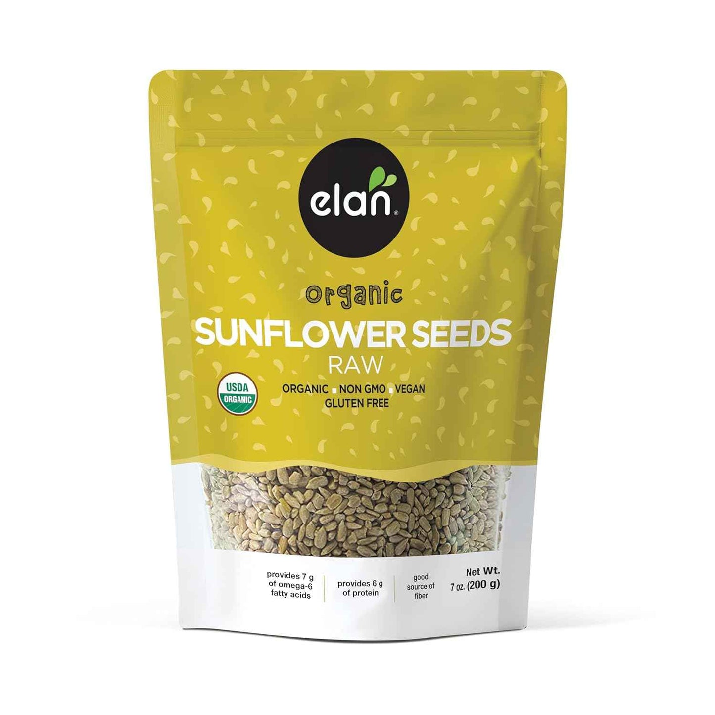 Elan Organic Raw Sunflower Seeds – Clean Label Snacking with No Additives, Shelled Kernels