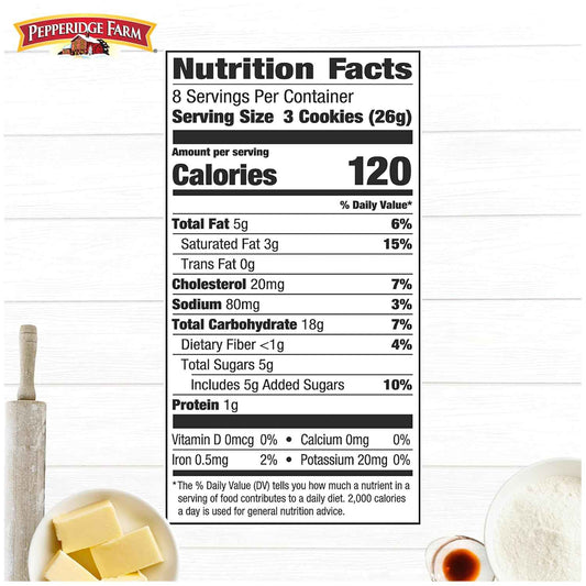 Pepperidge Farm Chessmen Butter Cookies – Premium Creamery Butter Shortbread for Elevated Tea Time