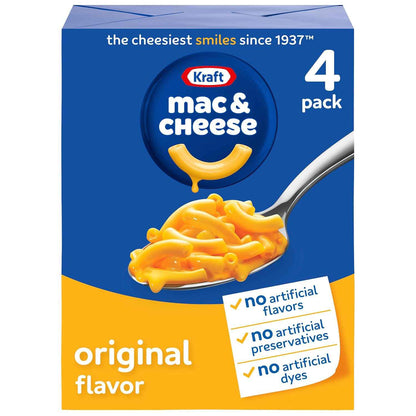 Kraft Original Mac & Cheese Clean Comfort Food, No Artificial Flavors or Dyes