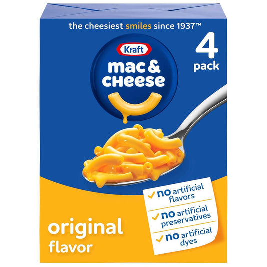Kraft Original Mac & Cheese Clean Comfort Food, No Artificial Flavors or Dyes
