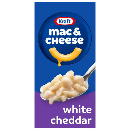 Kraft White Cheddar Mac & Cheese Shells – Clean-Label Comfort Food with No Artificial Dyes, 7.3 oz
