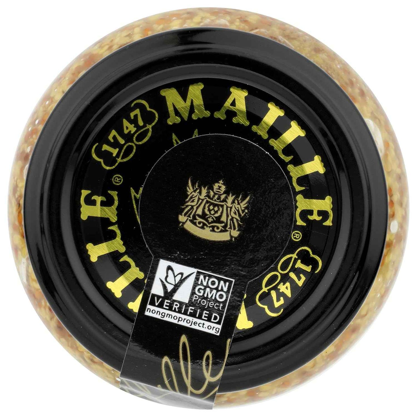 Maille Mustard Old Style – Premium French Pantry Staple, 7.3 oz Reusable Glass Jar for Elevated Dining