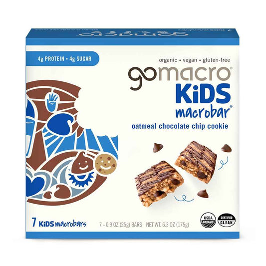 GoMacro Kids MacroBar Organic Snack Bars – Portable Vegan Bar for Hiking Trails and Road Trips