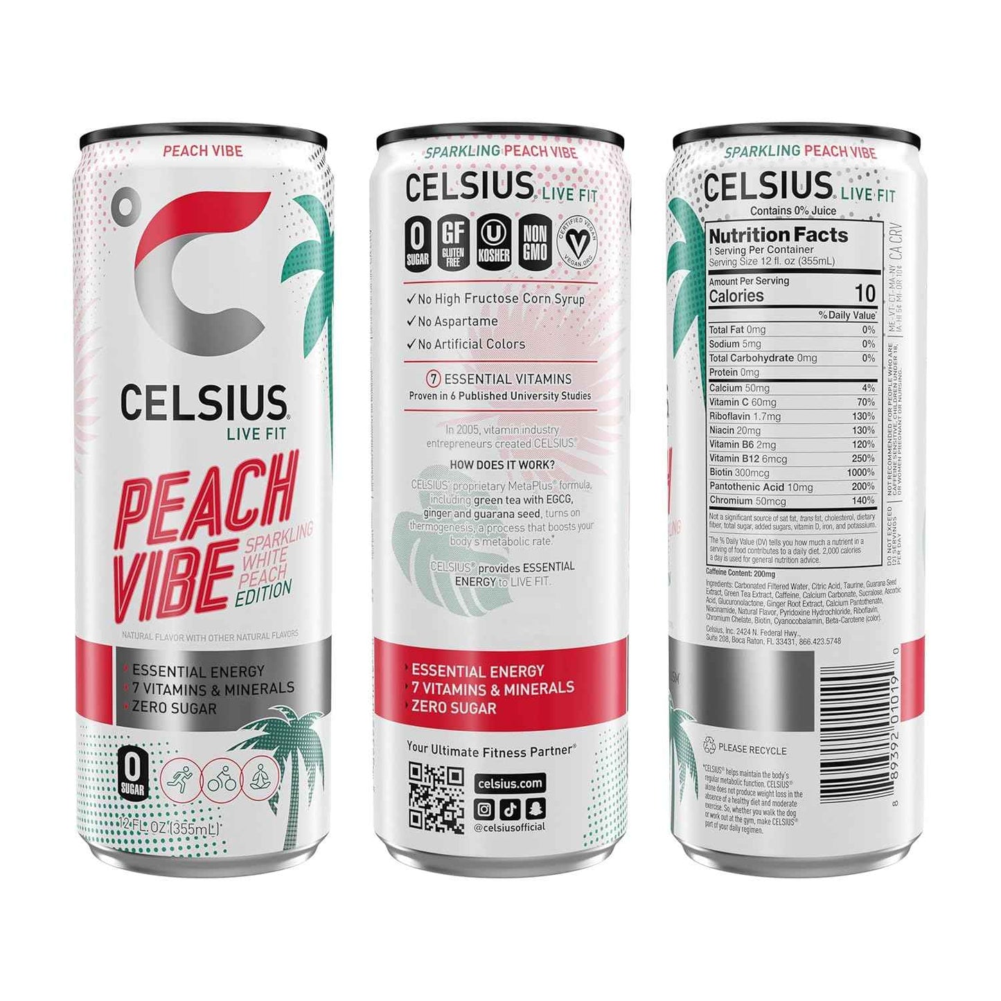 CELSIUS Essential Energy Variety Pack – Gift-Ready Stocking Stuffer for Runners, Vegans, and Coffee Quitters