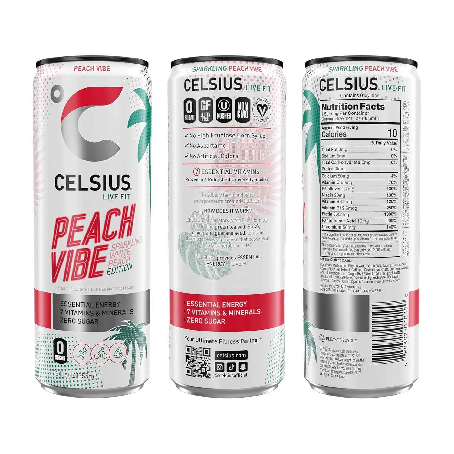 CELSIUS Essential Energy Variety Pack – Gift-Ready Stocking Stuffer for Runners, Vegans, and Coffee Quitters