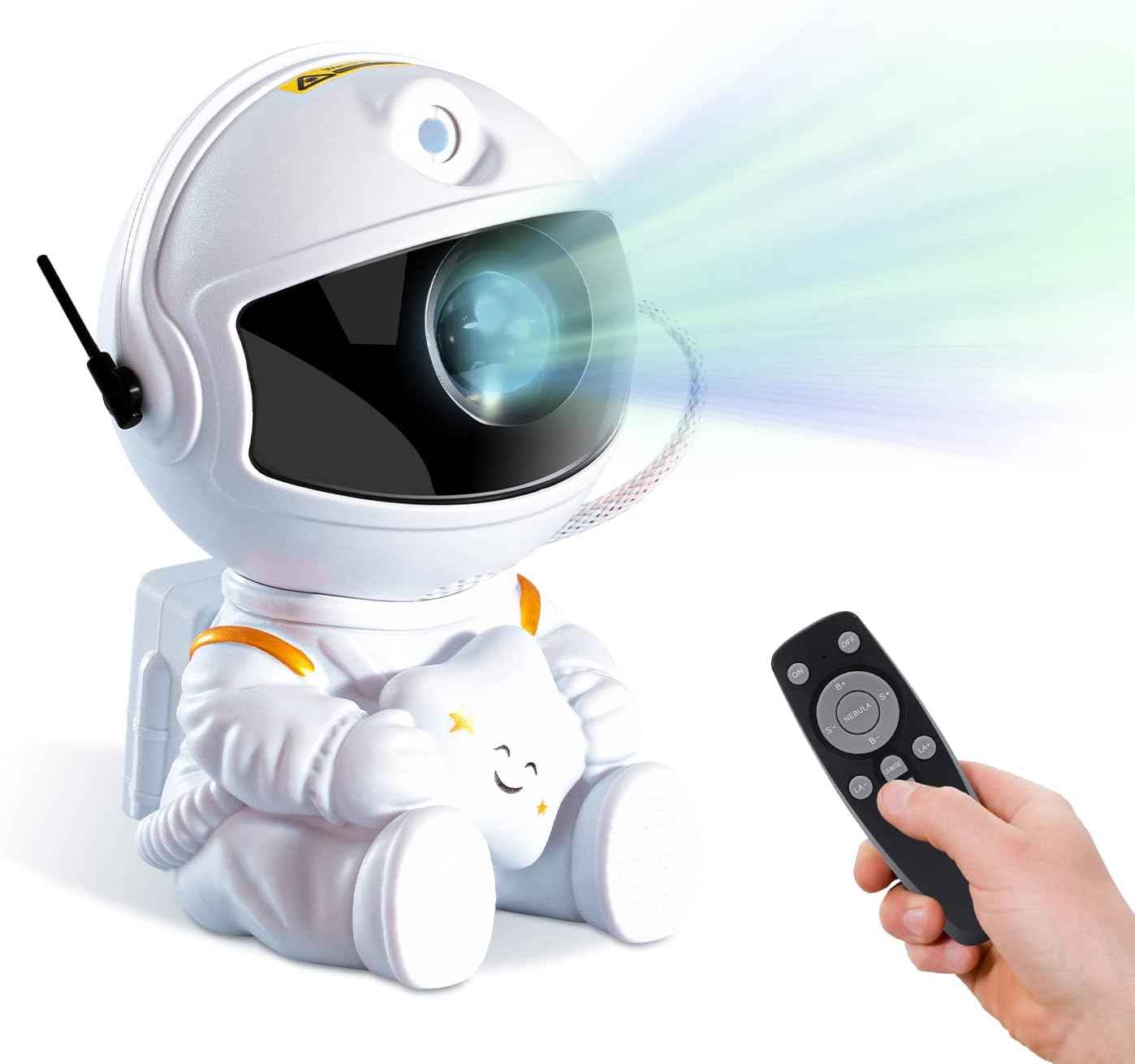 Romantic Valentine's Day Gift - Astronaut Star Projector with 7 Galaxy Effects for Bedroom Ambiance and Anniversaries