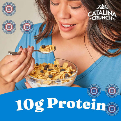 Catalina Crunch Protein Cereal – Desk-Friendly Low-Sugar Cereal for Focused Office Mornings, Blueberry Muffin