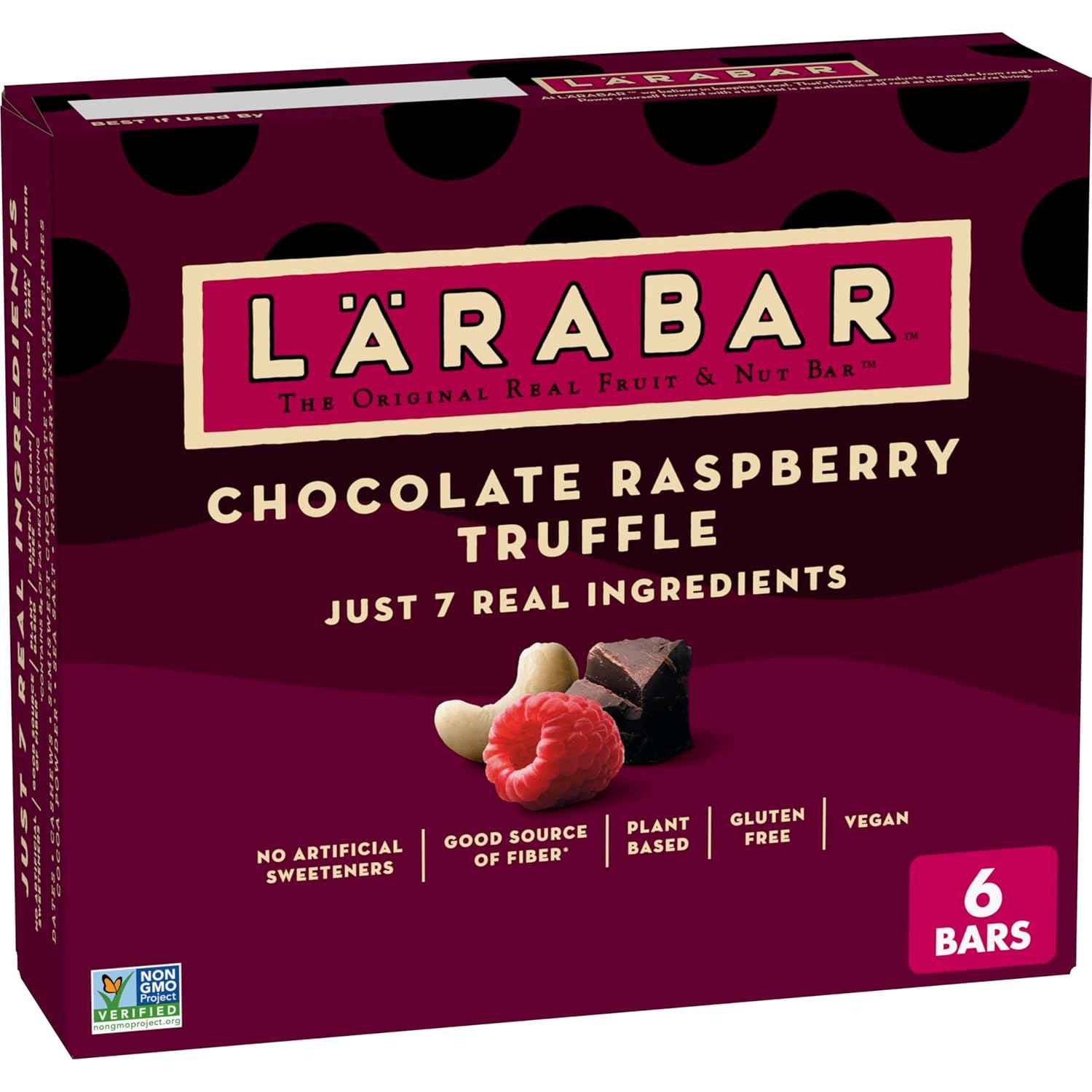 Larabar Chocolate Raspberry Truffle Bars – Lunchbox Snack for Kids, School-Safe Vegan Bar