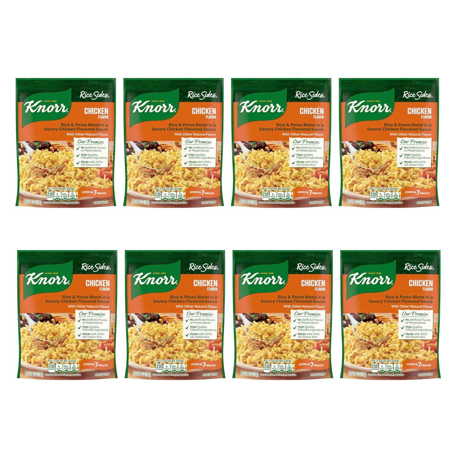 Knorr Rice Sides Chicken Fried Rice – Fast Lunch Base for Busy Work-from-Home Days, Ready in 7 Minutes