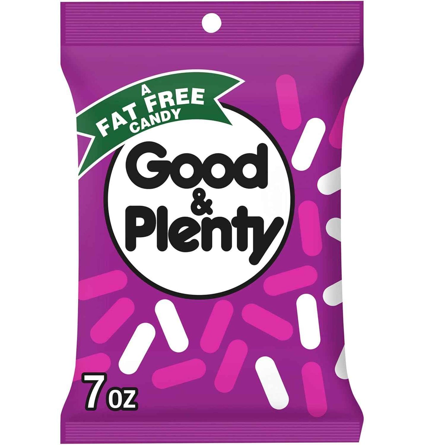 Good & Plenty Licorice Candy – Heart-Shaped Valentine's Day Gift for Wife, Pink and Black Candy Coated