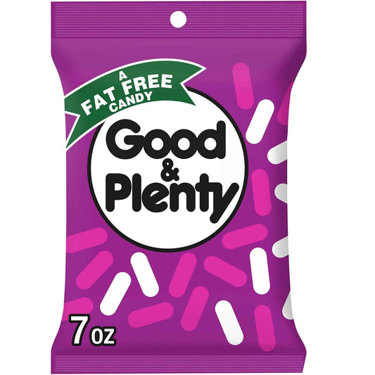 Good & Plenty Licorice Candy – Heart-Shaped Valentine's Day Gift for Wife, Pink and Black Candy Coated