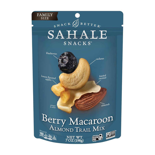 Sahale Snacks Berry Macaroon Almond Trail Mix – Mindful Office Snack for a Guilt-Free Workday Pick-Me-Up, 7 oz