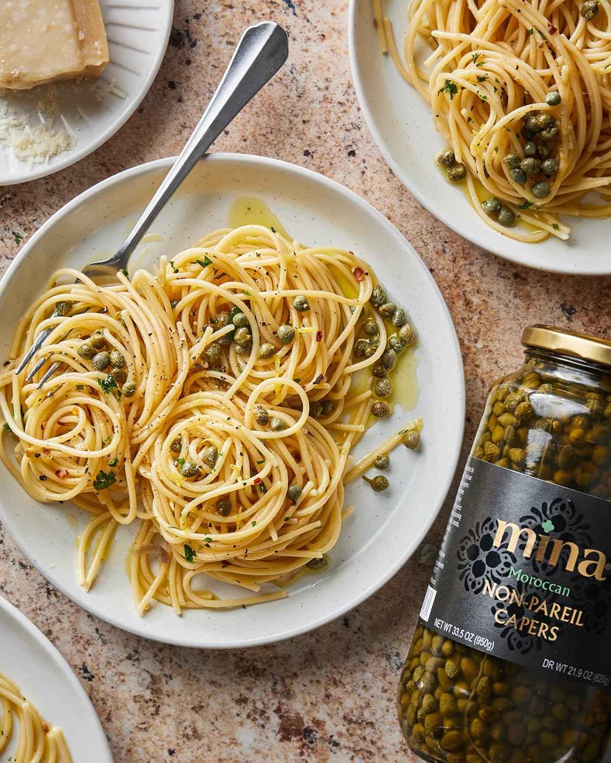 Mina Non-Pareil Capers 7 oz – Clean-Label Pantry Essential with Only Four Ingredients