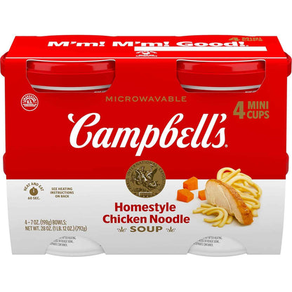 Campbell's Chicken Noodle Microwavable Bowl – Fast Fuel for Late-Night Study Sessions in the Dorm