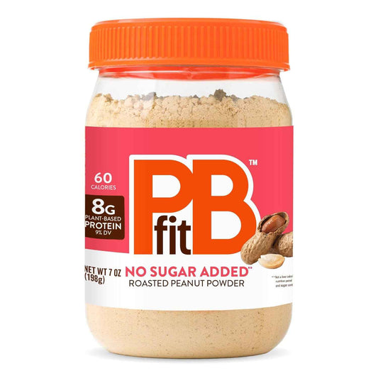 PBfit 7 Ounce No Sugar Added Peanut Butter Powder for Busy Workday Nutrition, 8g Protein Powdered Spread for Office Pantry and Quick Desk Snacks