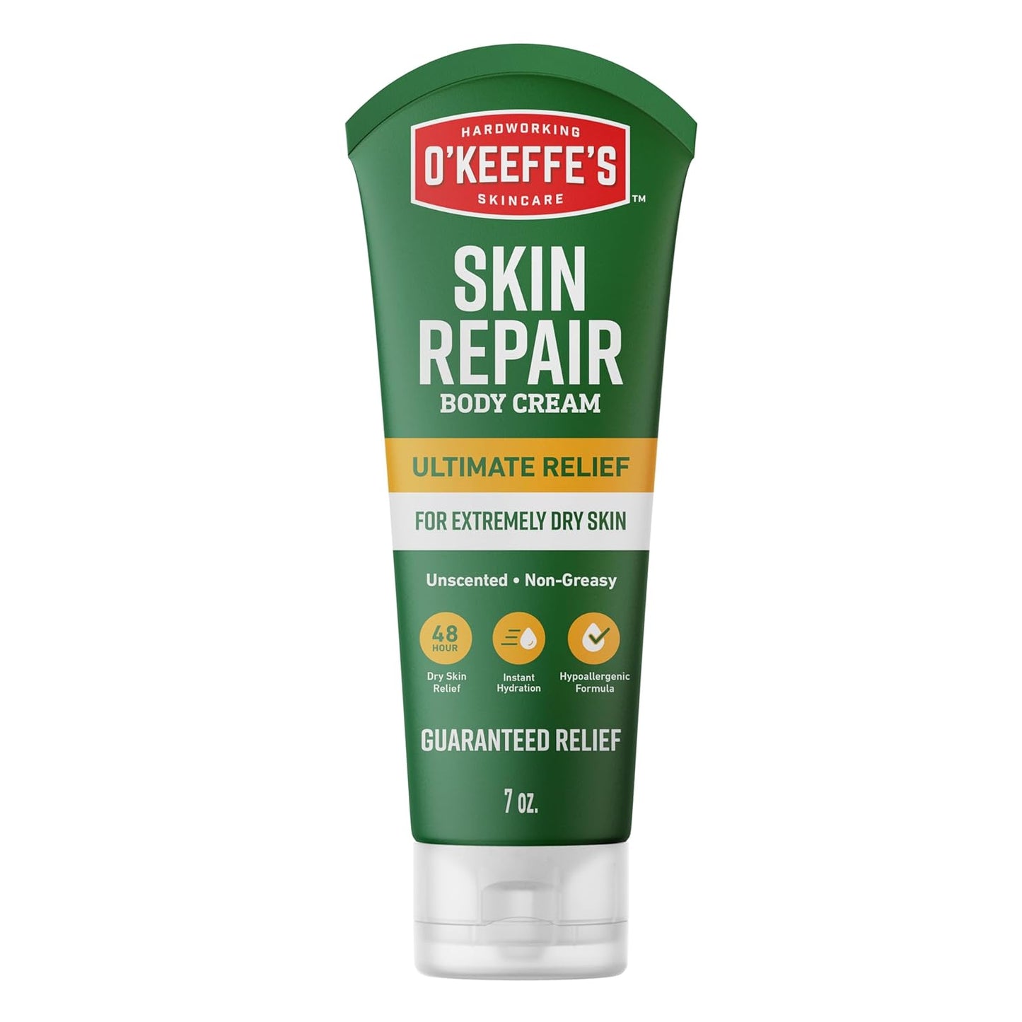 7 oz squeeze tube with concentrated body cream formula