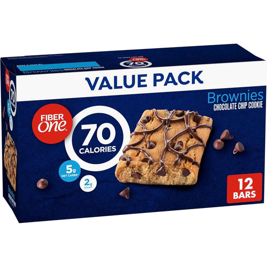 Fiber One 70 Calorie Brownies – Clean-Label Treat for Intentional Eating, 2g Sugar Bars